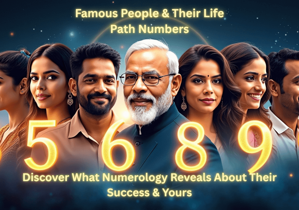 Famous people with their numerology life path numbers.